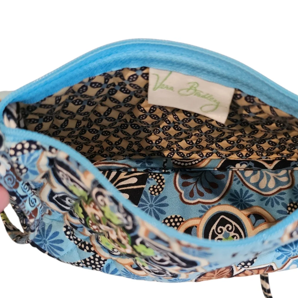 Vera Bradely Floral Bali Blue Crossbody Bag - Picture 9 of 9